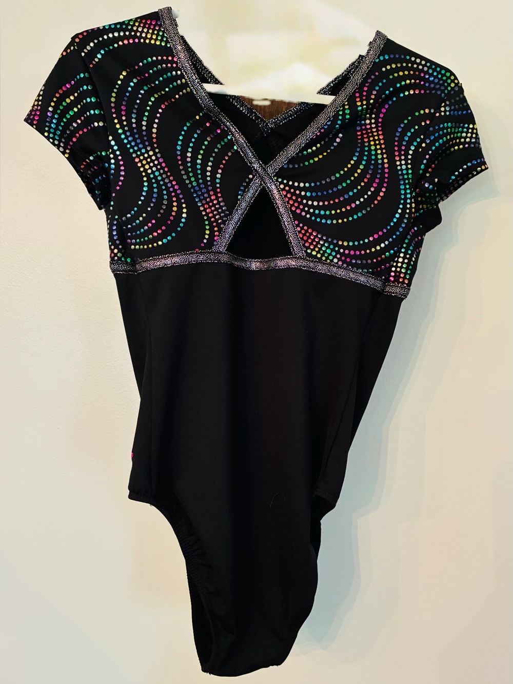 Black Gymnastics Leotard .Future Star Capezio size XS